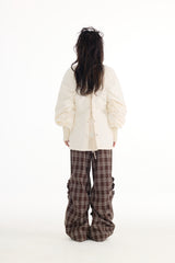 Beige embroidered jacket