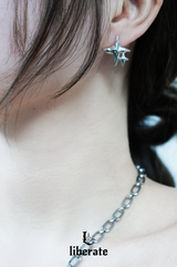 [TheBoys YoungHoon, ViViZ Eunha Pick] Silver Star Unbal Earring