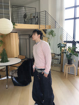 No.1535 steady V KNIT (4color)