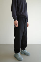 Wool jogger pants, Black