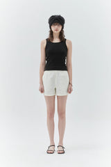 KIRSH PLAIN SLIM FIT SLEEVELESS - BLACK  