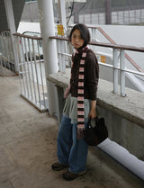 HAIRY TASSEL MUFFLER (PINK)