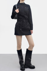 Raan Pocket Mini Dress (belt Set)