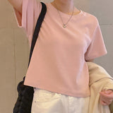 プレーンナッピングピーチショートスリーブTシャツ