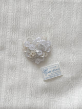 VINTAGE BUTTON HEART TOK