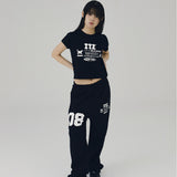 ITZ オフィシャルロゴクロップTシャツ　ブラック