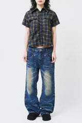 (W) Two Checked Shirt (2color)