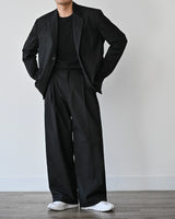 WIT TR WIDE SLACKS BK 