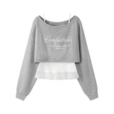 Mirel Frill Layered Sweatshirt