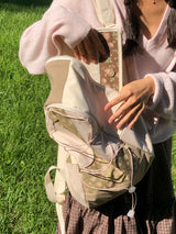 Cottage backpack_vintage rose