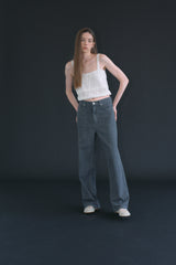 T/T Dark linen denim (gray)