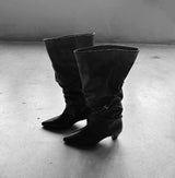 1214 City Belt Stiletto Long Boots (5cm)