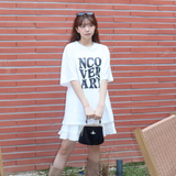 ウェーブグラフィックTシャツ-ホワイト