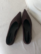 Brown Suede Stilettos