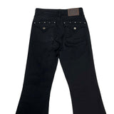 Back stud boots cut pants