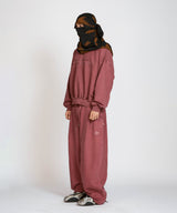 P. Basic cross sweat Pants _ Solid pink 