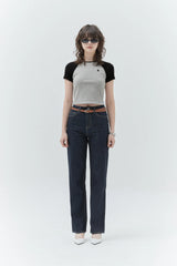 KIRSH PLAIN COOL STRAIGHT FIT DENIM PANTS - INDIGO BLUE 