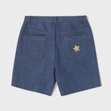 Navy C Patch Medium Blue Denim Shorts [For men]