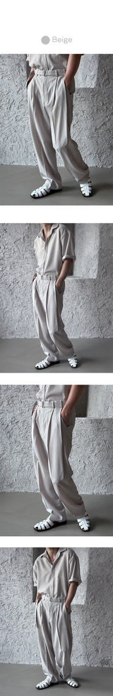 [SET UP가능] Minimal belt slacks(3color)