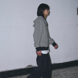 Untitled Starrynight Small Stripe Hood Zip Up Black White