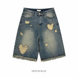 Skurd heart bermuda pants -2C