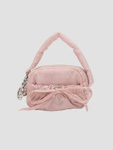 RIBBON MINI BAG KEYRING PINK