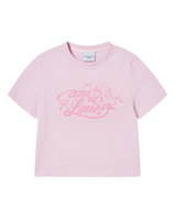 25FW WOMAN ミラーACベアクロップ半袖Tシャツ ライトピンク