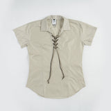 aldiyouuラインプロダクトTシャツ ベージュ