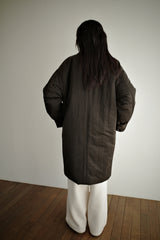 Oversized puffer coat, Dark brown