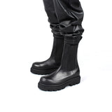DAVID STONE HI-COMMANDO SOLE CHELSEA BOOTS