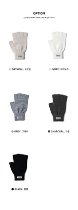 Basic Fingerless Knit Gloves – 5 Colors
