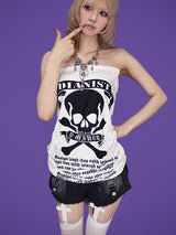 funky skull top mini dress (2color)