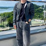 Linen Raw-edge Crop Jacket