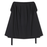 wrap skirt + pleats pants