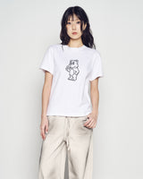 26SS WOMAN ダーティウォッシュドワイドデニムパンツ