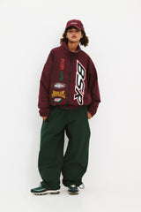 BSR SPORTY TRACK JACKET BURGUNDY