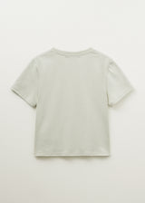 スキャニードニードルワーククロッピードTシャツ (Lime)