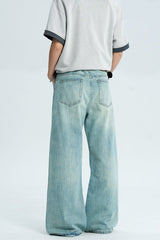 Washed Blue Cleanfit Jeans