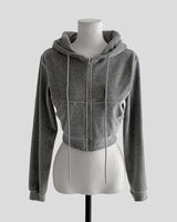 nini velvet crop hood JP