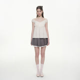 Angel Wrap Blouse - CREAM ROSE