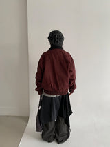 ラノウォッシングカラーマッチングカラーワークジャケット