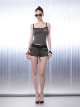 フリークストライプリーブレストップ [Khaki]