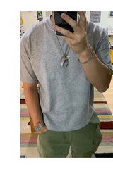 Gemstone Feather Chain Necklace