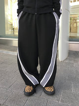バントダイアゴナルトラックワイドスウェットパンツ 3C