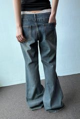 Double Button Semi-Loose Bootcut Pants 2color