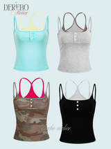 Lady Double Layered Sleeveless T-Shirt
