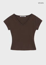 [B-BASIC] スタンダード半袖VネックTシャツ (2 SIZE)