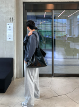 Nopi First Round Tuck Flow Banding Wide Pants