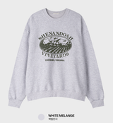 No-Mace Shannon Print Semi Overfit Sweatshirt
