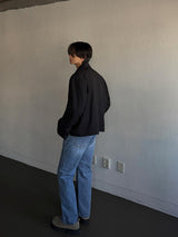 ASCLO Classic Slab Semi Flare Denim Pants (2color)